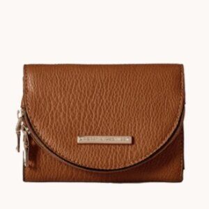 POPPY AND PEONIES MARGAUX WALLET IN COGNAC - NEW